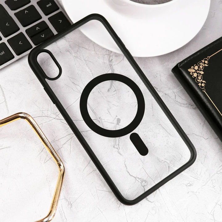 Apple iPhone XR Transparent Magnetic Phone Case with Box for