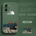 For Xiaomi Poco F3/Redmi K40/Redmi K40 Pro Slim Skin Feeling Cartoon Simple Scenery Leather Back Casing Soft Silicone PU Leather Cover Phone Case.
