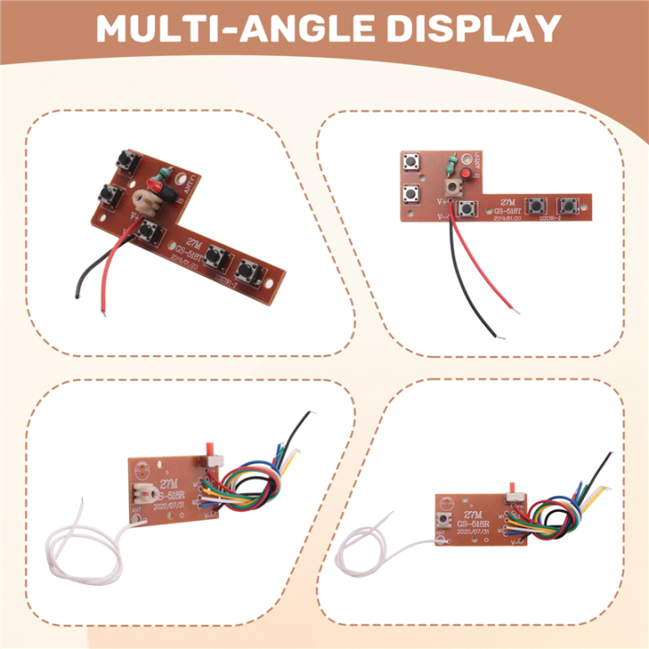 2PCS%205CH%20RC%20Remote%20Control%2027MHz%20Circuit%20PCB%20Transmitter%20and%20Receiver%20Board%20Car%20Radio%20System%20Accessories%2020-25M%20-%20Image%203