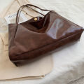 Tote Bag Women's Bag 2021 New Autumn and Winter Japan and South Korea Large Capacity Soft Leather Shoulder Bag Retro Casual Hand-Held Bucket Bag.