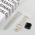 English Letters Silicone Watch Band For Apple Watch Series 8&7 41mm / SE 2&6&SE&5&4 40mm / 3&2&1 38mm. 