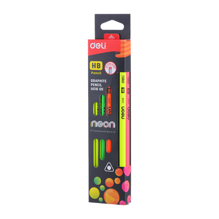 Deli%20EU51600%20Neon%20Graphite%20Pencil%20HB%20Bright%20Color%20Pencil%20for%20Writing%20&%20Drawing%20-%20Image%203