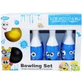 Bowling Set Toy with Emoji drawing for Kids ( Bowling Game Set 6 Bottles & 2 Balls ). 