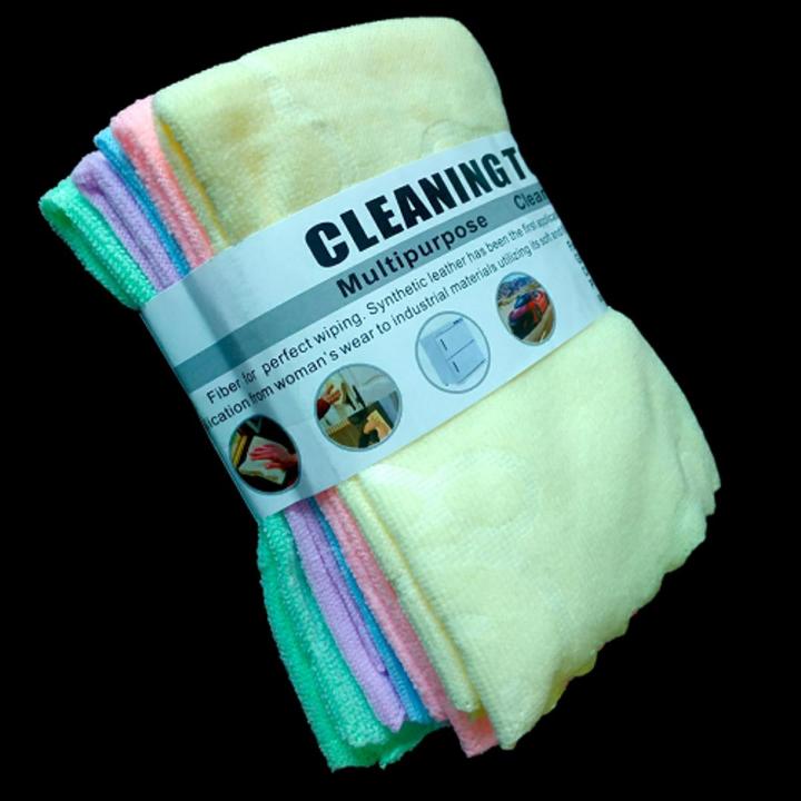 5Pcs Superfine Micro Fiber Quick Dry Soft Bath Towels - 5Pcs (11x11 Inches)