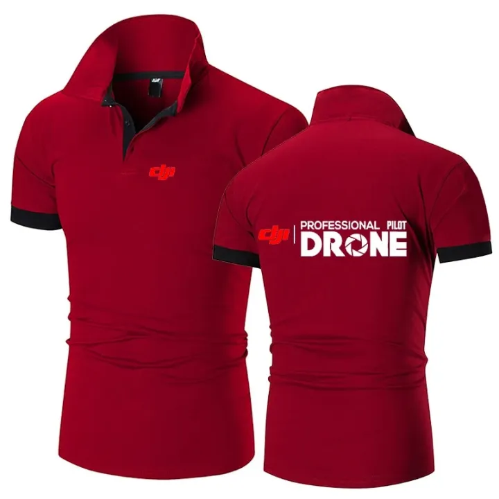 Dji%20Professional%20Pilot%20Drone%20Printed%20Summer%20Men's%20Polo%20Shirt%20Casual%20High%20Quality%20Cotton%20Short%20Sleeves%20Classic%20Tops%20T-shirts%20-%20Image%206