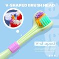 Three Sided Soft Hair Tooth Toothbrush Ultra Fine Soft Bristle Adult Toothbrush Oral Care Safety Teeth Brush Oral Health Cleaner. 