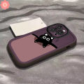 Luxury Cream Puffs Candy Color Cartoon Funny Kitten Casing Compatible for IPhone 11 15 12 14 13 Pro Max XR 14 15 Plus XS X Max Doodle Simple Cute Cat Shockproof Soft Couples Cover. 