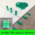 100pcs Plastic Tile Wedge Spacer Reusable Wall Tile Leveling Clip Positioning Clips Wall Flooring Tiling Tool Construction Tool. 