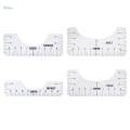 5Pc T Shirt Alignment Tool - Centering Tool Vinyl T Shirt Ruler Guide Design.