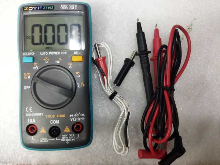 Digital Multimeter ZT100/ZT101/ZT102 Portable Mini Auto LCD Display Testing Capacitance