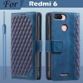 For Xiaomi Redmi 6 Case Redmi 6 Cover Soft Magnetic leather wallet flip case For Xiaomi Redmi 6 Phone Case Etui With Card Holder. 
