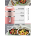 Tedemei Brand 2 Layers 1.13 Liters Stainless Steel Lunch Box with additional layer at the top. 