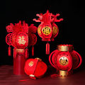 Traditional Chinese Red Lantern Chinese New Year Decoration Red Lantern With Tassel Chinese Spring Festival Decor Party Supplies Demoo. 