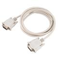 1.4M RS232 DB9 9 Pin Male to VGA Video 15 Pin Male Adapter Gray.