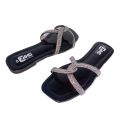 Siliper Fashionable Full Stone Siliper - Shoe For Women. 
