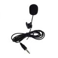 [ bshopbd  ] Ready Stock Universal Portable Computer Phone Universal Mini Microphone Mic 3.5mm Jack With Lapel Lavalier Clip Portable Light-weight Easy To Use For Teaching Lecture Conference. 