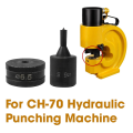 Hydraulic Hole Punch for CH70 CH-70 Machine, 6.5mm Hydraulic Punching Round Die Tool 1pc, Black.