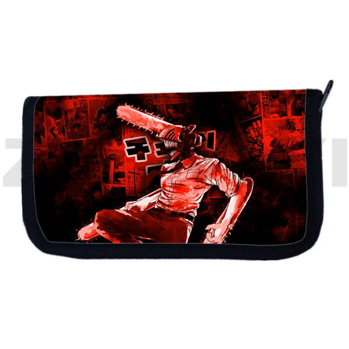 Chainsaw Man Denge 3D Wallet Japanese Harajuku Coin Purse High Quality Ladies Clutch Purse Handbags for Women Boys Anime Money Bag