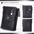 Origin Leather Super Quality Wallet(money bag) for men-Black. 
