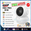 EZVIZ IP Camera H6C / C6N 1080p Indoor Pan/Tilt WiFi Security Camera, 360° Coverage, Auto Motion Tracking, Two-Way Audio, Clear 30ft Night Vision, Supports MicroSD Card up to 256GB. 