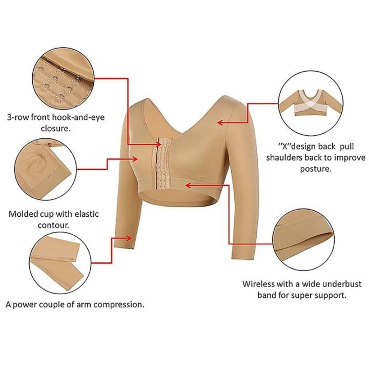 Womens%20Arm%20Shaper%20Post%20Surgery%20Arm%20Lipo%20Compression%20Sleeves%20Hooks%20Front%20Closure%20Shapewear%20Bra%20Posture%20Corrector%20-%20Image%206