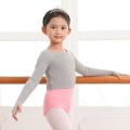 Children Dance Sweater Coat Dancing Dress Girls' Autumn and Winter Dancing off-Shoulder Shawl Ballet Practice Clothes. 