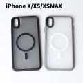 For iPhone X XS XR XSMax Matte Shockproof Cover case Luxury Magnetic For Magsafe Wireless Charging Phone Case.