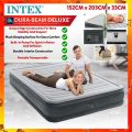 INTEX 67766 0.99M DURA-BEAM Deluxe Fiber-Tech Technology 33CM Extra Thick Inflatable Air Bed Mattress Built-In ..caina.