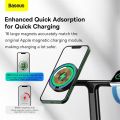 Baseus 3 in 1 Magnetic Wireless Charger Stand For iPhone 14 13 12 Pro Airpods Phone Fast Charge Dock Station For Apple Watch 8 7. 