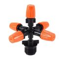 5X Garden Sprinklers Automatic Watering Grass Lawn 360 Degree Circle Rotating Water Sprinkler 5 Nozzles Garden Pipe Hose. 