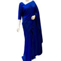 Japani Soft Silk Saree For Women- Navy Blue - Sari.