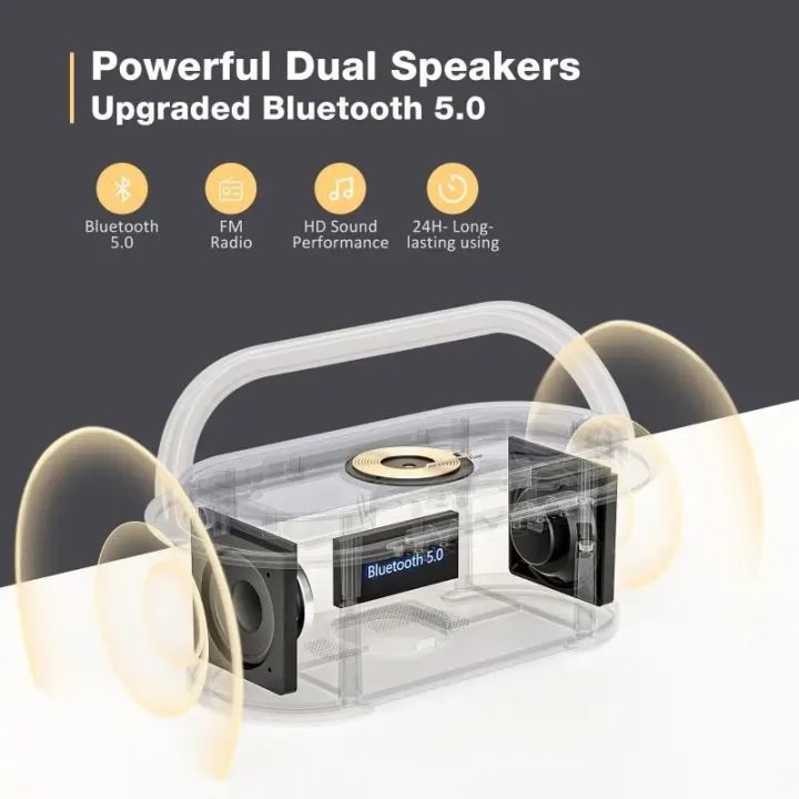 COSLUR%20S29%20Bluetooth%20Speaker%202500Mah%20Battery%20Supports%2015W%20Wireless%20Charging%20Digital%20Clock%20Display%20Night%20Light%20Alarm%20Clock%20-%20Image%205