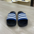 ADILETTE AQUA SLIDES BLUE STRIPS FOR MEN WOMEN.