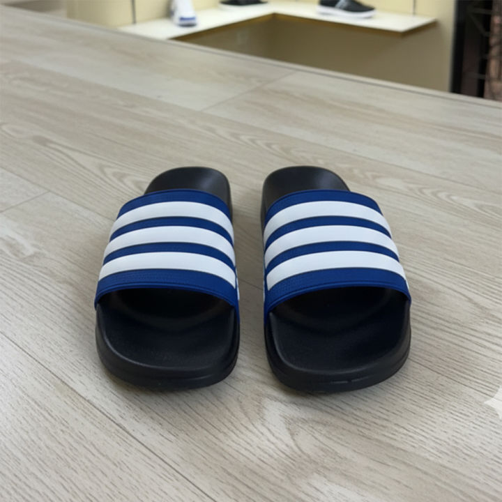 ADILETTE AQUA SLIDES BLUE STRIPS FOR MEN WOMEN