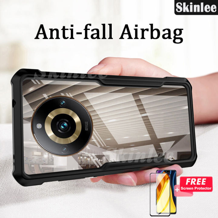 【 Free Tempered Glass 】Phone case For Realme 11 Pro + Back cover Transparent Phone Case Full Protection Phone Soft Armor Cover For Realme11 Pro Plus Cover cases + Tempered Glass Screen Protector Film