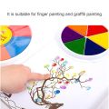 Q9QB Creative Finger Painting Kit with Painting Book, Non Toxic Washable Finger Paint Children's Paints Supplies for Toddlers. 