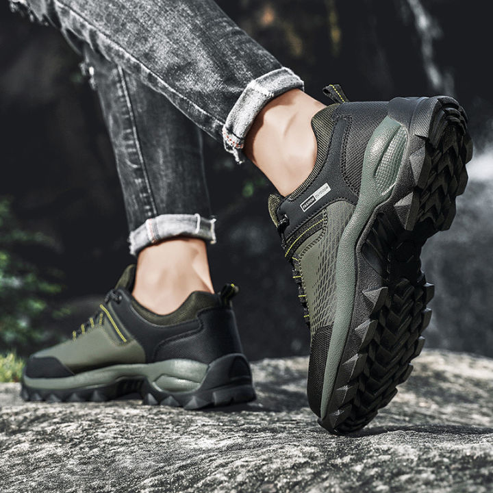 Men's Hiking Shoes plus Size Men's Outdoor Low-Top Hiking Shoes Sports Travel Shoes Hiking Boots Climbing