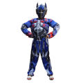 Kids Optimus Prime Costume Superhero Transformers Jumpsuit Suit Halloween Role Play Muscle Costume Boys Anime Mask Gift. 