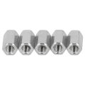 Fine Thread Coupling Nuts, Hex Coupling Nut Rustproof 20PCS for Bolt Stud Connection.