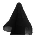 Black Color Georgette Fabrics six 6 part Hijab for Women || Hijab Collection || 6 Part Hijab (45″ Inch). 