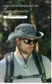 1 Pcs Summer Bucket Hat for Men Fisherman Cap Fishing Outdoor Sunshade Big Brim Sunscreen Riding Hiking Suncreen Sunhat. 