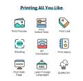 Mini Pocket Photo Printer Portable Thermal Printing Machine Wireless BT Connection for Picture Lable DIY Handcraft List Memo Notes Journal. 