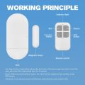 130DB Door Window Entry alarm Wireless Remote Control Door Sensor Alarm Host Burglar Security Alarm System Home Protection Kit.