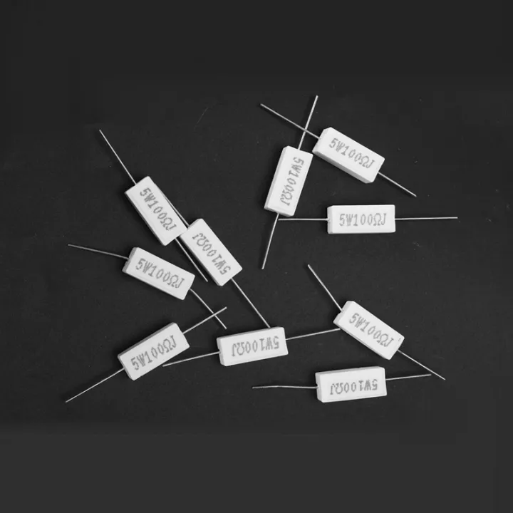 10x%20Wirewound%20Ceramic%20Cement%20Resistors%20100%20Ohm%205W%20Watt%205%25%20-%20Image%202