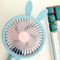 Cute Mini Fan 3-Speed Mini Fan (USB Rechargeable) - Travel-Ready Pocket Fan. 