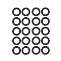 Pressure Washer Rubber O-Rings For 1/4 Inch,3/8 Inch,M22 Quick Connect Coupler,40-Pack.