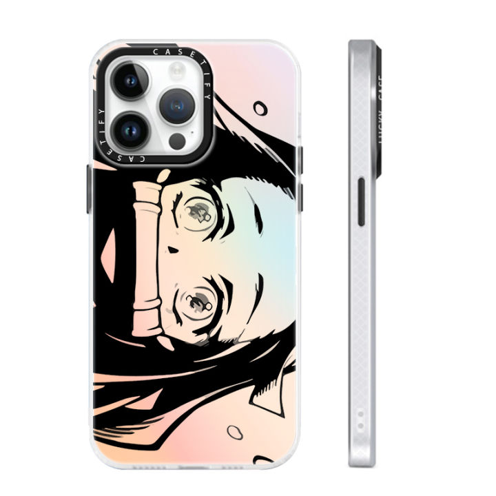 Demon Slayer Anime Cool For Apple iPhone 15 14 13 12 11 Pro Max 8 7 XR X XS Plus Laser Gradient Silicone Soft Phone Case