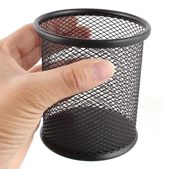 Generic%20Metal%20Cylinder%20Shape%20Office%20School%20Meshy%20Pen%20Holder%20Pencil%20Storage%201%20Pcs%20Black%20-%20Image%203