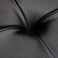 Square Shape PU Leather Rest Stool/mora 14"14"14" Black.