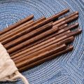 New 5 Pair Wooden Chopsticks Plain Wooden Chopsticks.